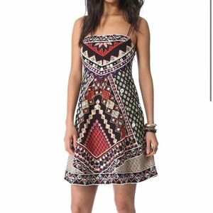 Free People Mirror Geometric Patterned Dress Size 0
